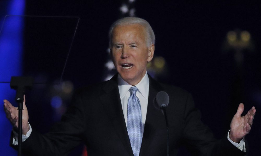 Em discurso, Biden comemora vitória em Colégio Eleitoral e prega união do país