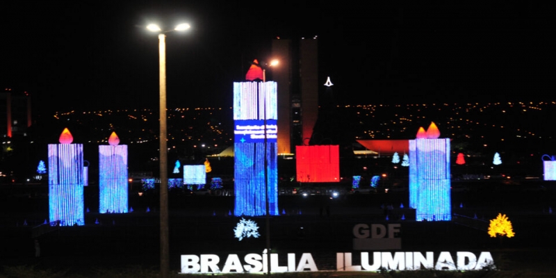 Brasília Iluminada segue até o dia 17 de janeiro