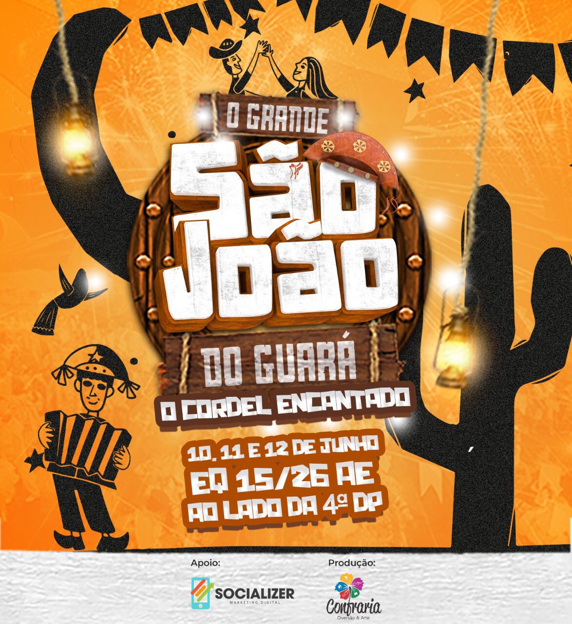 Festa junina no Guará além de criativa e de ótima produção gerou polêmica política e ainda vai dar “muito pano pra manga”